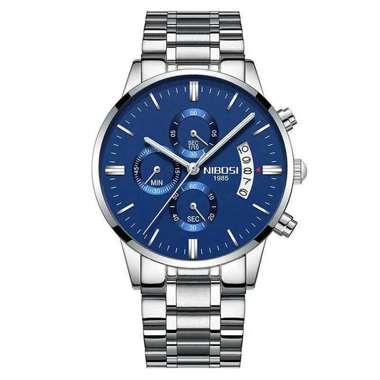 Men's stylish MANDOTOS watch with a sleek round dial and metal band, part of the stylish timepiece collection.