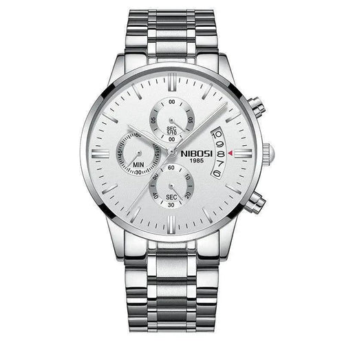 Mandotos men's stylish watch with a sleek metal band and round dial, showcasing modern design and craftsmanship.