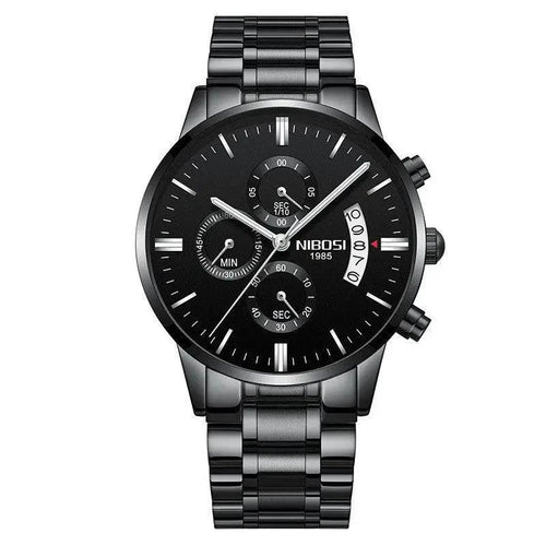 Mandotos men's stylish watch from the collection, featuring a sleek design with a round dial and metal strap.