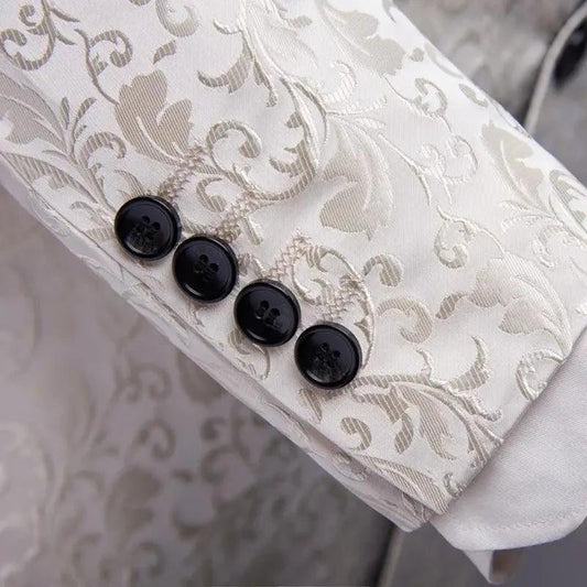 Men's wedding suit set by MANDOTOS, formal dress suit with jacket, trousers, and vest, suitable for special occasions