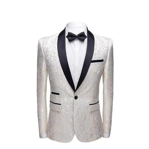 Men's wedding suit set by MANDOTOS, formal dress suit with jacket, trousers, and shirt for special occasions.