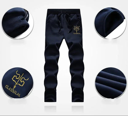 Mandotos men's winter sports set, stylish and warm 2-piece outdoor adventure ensemble with insulated jackets and pants.