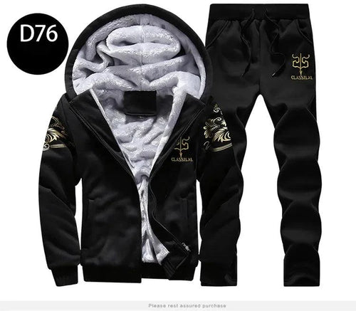 Men's winter sports set by MANDOTOS, stylish and warm 2-piece outdoor winter ensemble with jacket and pants.