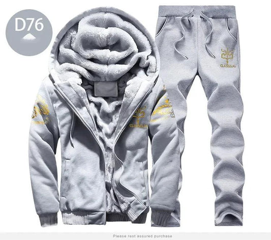 Mandotos men's winter sports set featuring a stylish, warm 2-piece ensemble ideal for outdoor winter adventures.