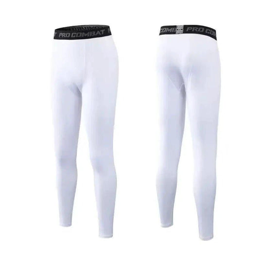 Mandotos men's compression pants and leggings with a sleek design, ideal for running, sports, and athletic workouts.
