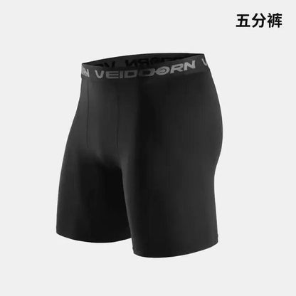 Mandotos men's compression pants with cool dry fabric, designed for running, sports, and workout activities.