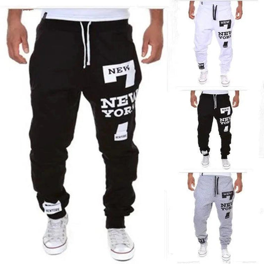 Men's Joggers by MANDOTOS featuring a comfortable fit, elastic waistband, and casual style in neutral color.