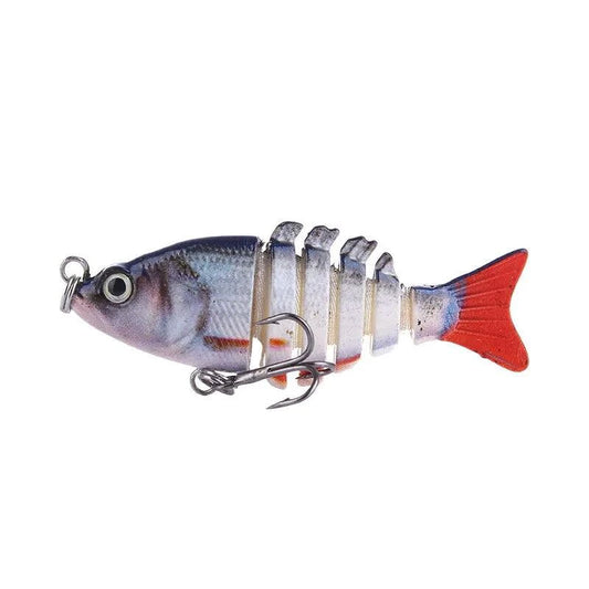 Mandotos Mini Multi-Jointed Swimbait Fishing Lure showing segmented body and realistic fish design for freshwater or saltwater fishing.