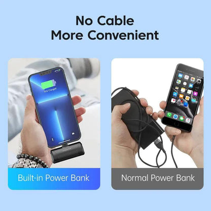 Mandotos Mini Power Bank 4500mAh compact portable charger with USB port for on-the-go device charging.