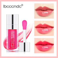Mandotos moisturizing lip balm oil with plumping and exfoliating lip gloss in a sleek tube, designed to hydrate and enhance lips.
