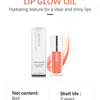 Mandotos moisturizing lip balm oil with plumping and exfoliating lip gloss, showcasing a glossy, smooth lip appearance.