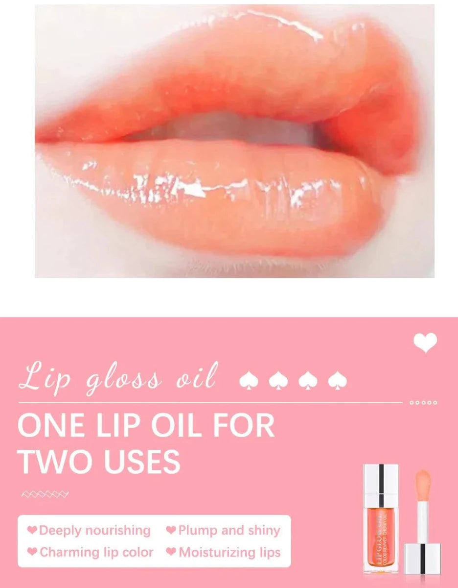 Mandotos moisturizing lip balm oil with plumping and exfoliating lip gloss, shown in a sleek tube on a neutral background.