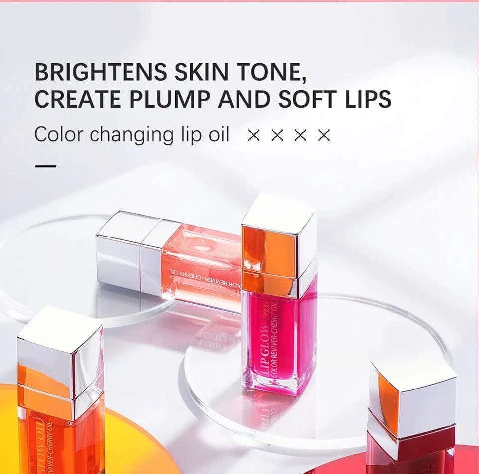 Mandotos moisturizing lip balm oil and plumping exfoliating lip gloss set, featuring smooth, glossy textures and natural lip care ingredients.