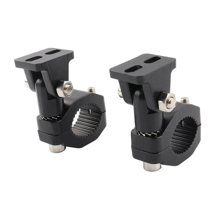 Mandotos motorcycle crash bars with foglight mounting bracket, highway bar, and driving light clamp for motorbike protection and lighting.
