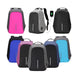 Mandotos water-resistant USB charging computer notebook backpack with multiple compartments and padded straps for comfortable carrying.