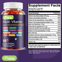 Mandotos multivitamin gummies with vitamins and minerals, boosting energy, immune support, and antioxidants in a 60-gummy bottle.