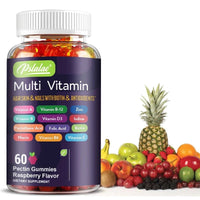 Mandotos multivitamin gummies with vitamins and minerals, featuring 60 chewable gummies for energy, immune support, and antioxidants.