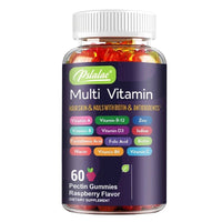 Mandotos multivitamin gummies with vitamins and minerals, featuring 60 chewable supplements for energy and immune support.