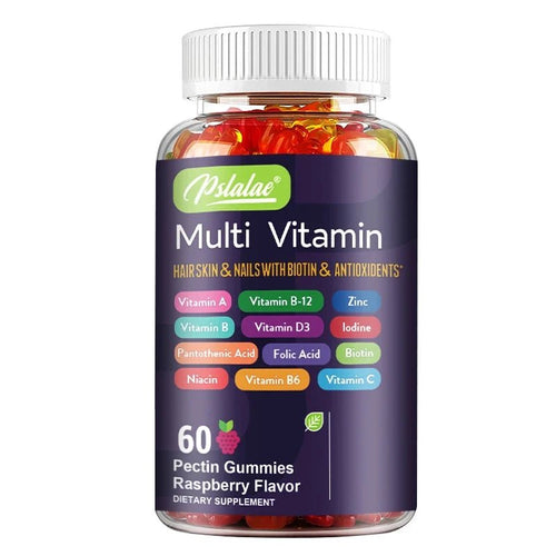 Mandotos multivitamin gummies with vitamins and minerals, featuring 60 chewable supplements for energy and immune support.