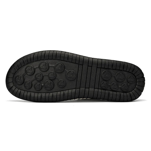 Mandotos handmade leather casual men's sneakers and ankle boots, breathable outdoor shoes with stylish design and comfortable fit.