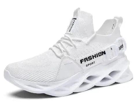 Mandotos men's casual shoes in black with white soles, stylish and comfortable footwear for everyday wear.
