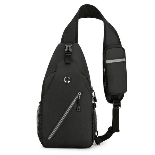 Mandotos men's multifunctional canvas shoulder crossbody bag with adjustable strap, durable design, and multiple compartments.