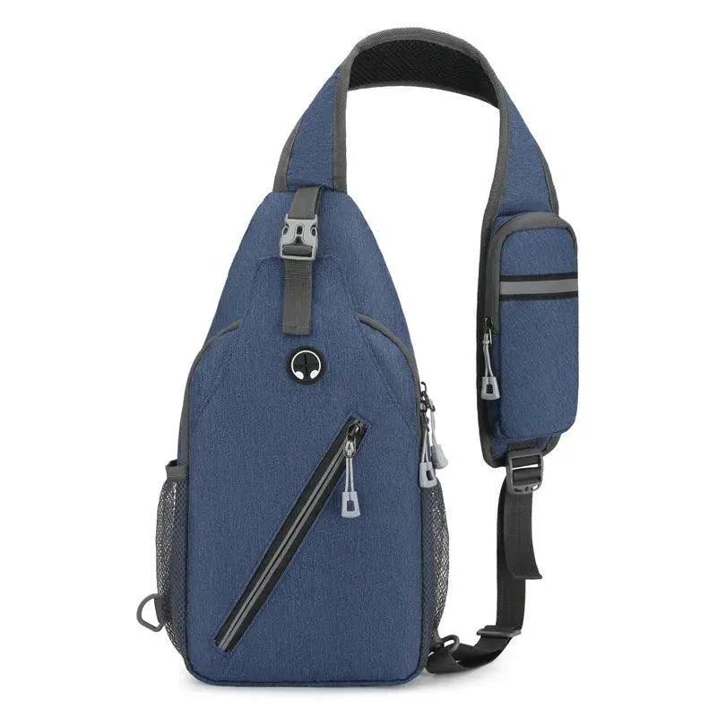 Mandotos men's multifunctional shoulder crossbody bag in durable canvas, featuring a spacious design and adjustable strap.