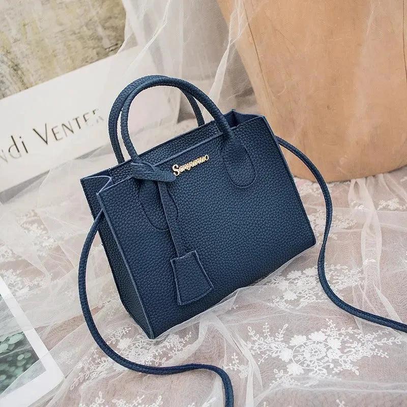 Mandotos new personality messenger bag with one-shoulder design, mobile phone pocket, and stylish, compact look.
