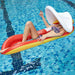 Mandotos New Spot Net Hammock Floating Row for summer parties, featuring mesh design and comfortable lounging for outdoor relaxation.