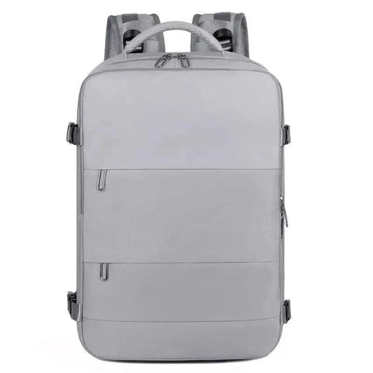 Mandotos large-capacity travel backpack for women with dry and wet compartments, ideal for luggage, college, and travel.