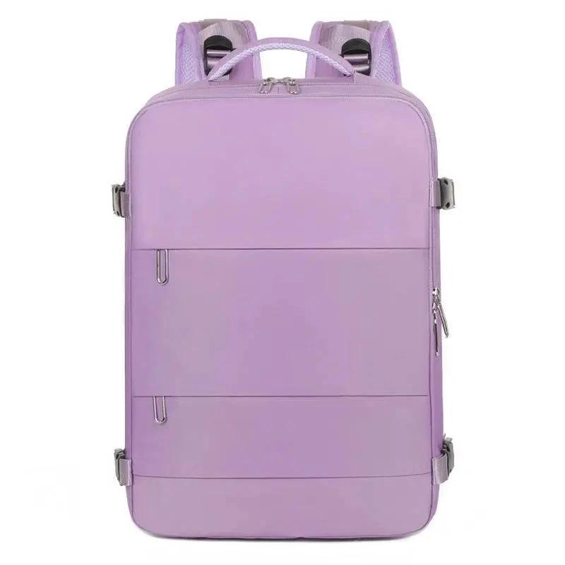 Mandotos large-capacity travel backpack for women with dry and wet compartments, ideal for college students and travelers.