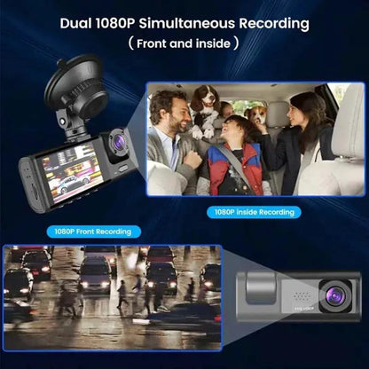 Mandotos night vision dash recorder capturing the dashboard with night vision mode and sleek design for vehicle safety.