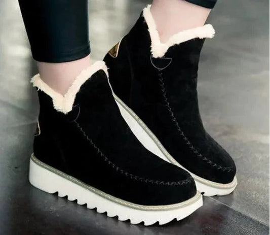 Mandotos non-slip warm winter boots with insulated lining and rugged soles, designed for cold weather and icy conditions.