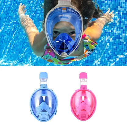 Mandotos OceanView full face snorkel mask with 180° visibility and anti-fog technology, showing the mask's clear design and breathing tube