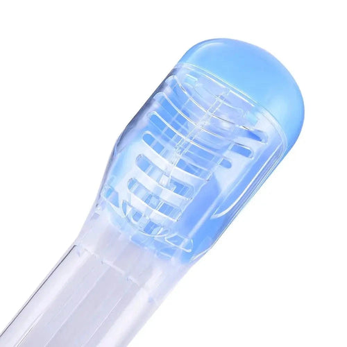 Mandotos OceanView full face snorkel mask showing 180° visibility and anti-fog technology, designed for underwater exploration.