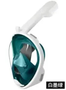 Mandotos OceanView snorkel mask with 180° panoramic vision for underwater exploration and water sports.