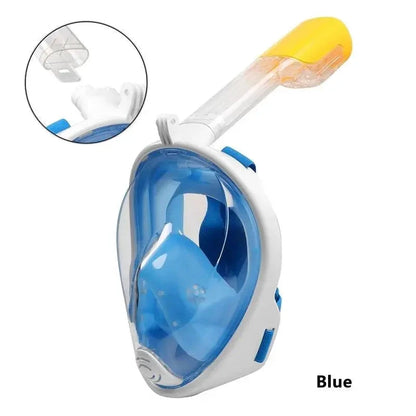 Mandotos OceanView snorkel mask with 180° panoramic vision for underwater exploration and snorkeling adventures.