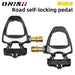 Mandotos ONIRII PD-06 carbon lock pedals for cycling, featuring lightweight design and secure grip for enhanced riding performance.