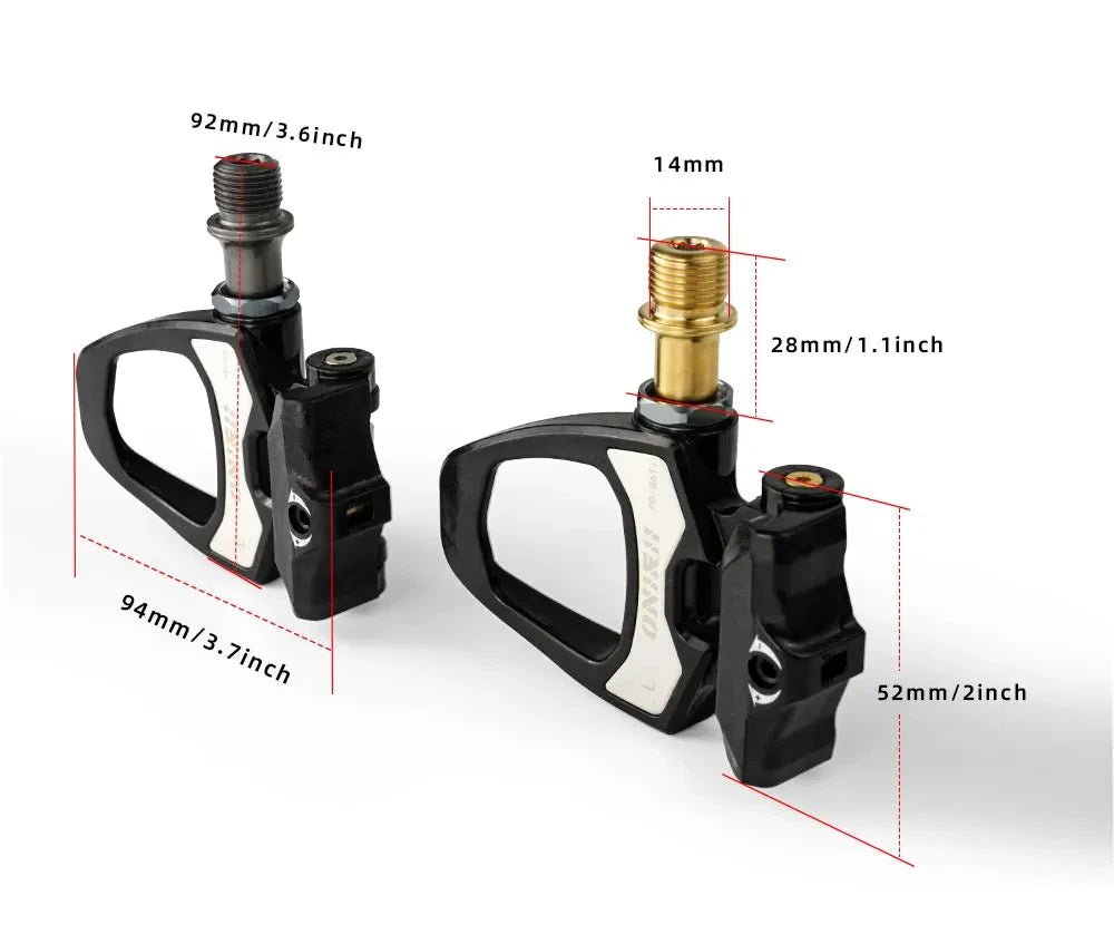 Mandotos ONIRII PD-06 carbon lock pedals for cycling, featuring lightweight, durable design and secure foot grip.