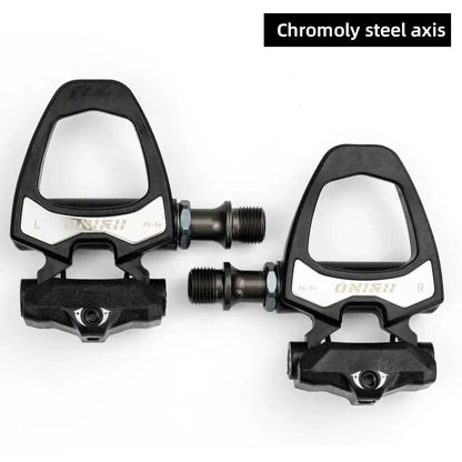 Mandotos ONIRII PD-06 carbon lock cycling pedals with sleek design and secure clip-in mechanism for enhanced biking performance