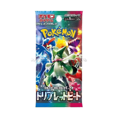 Mandotos original Pokémon Card Game PTCG Japanese edition single pack with SV1V, SV1A, SV2D, SV2P, SV2A, 151, SV3, SV3A cards laid out.