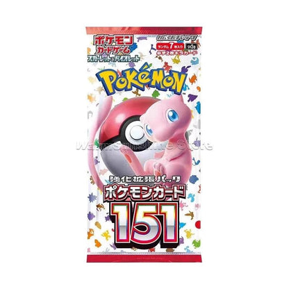 Mandotos Original Pokemon Card Game PTCG Japanese Edition single pack with SV1V, SV2D, SV3A, and 151 trading cards displayed.