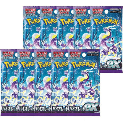 Mandotos Original Pokémon Card Game PTCG Japanese Edition singles including SV1V, SV2D, 151, SV3A Bale Off trading cards in a pack