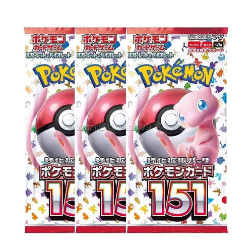 Japanese edition Pokémon TCG cards from Mandotos, including SV1V, SV1A, SV2D, SV2P, 151, SV3, and SV3A single-pack trading cards.