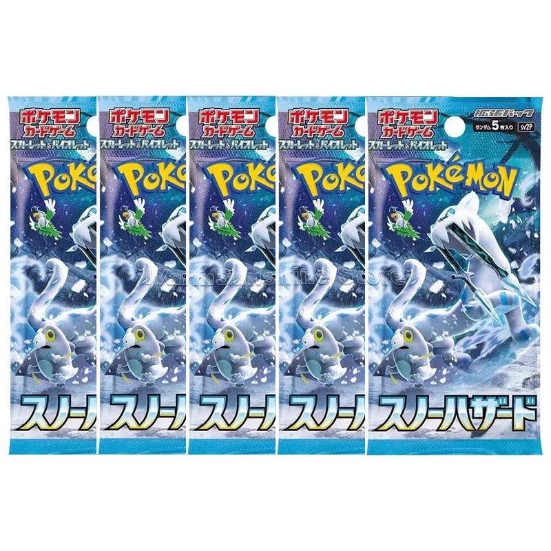 Mandotos original Pokémon Card Game PTCG Japanese edition single pack with various SV and SV3 series trading cards displayed.
