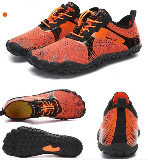 Mandotos outdoor hiking shoes with durable grip and supportive design, ideal for rugged trail trekking and outdoor adventures.