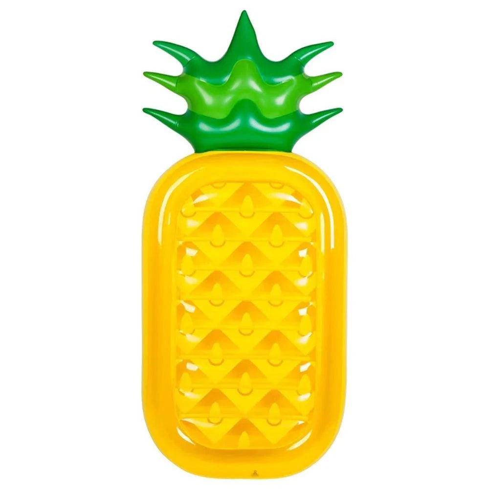 Colorful pineapple-shaped pool float by MANDOTOS with vibrant design, perfect for summer fun and lounging in the pool.