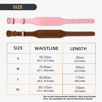 Pink Power women's weightlifting belt by MANDOTOS for support, strength, and safety during weightlifting workouts.