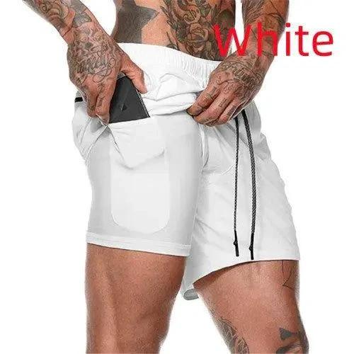 Mandotos pocket compression shorts showing black athletic shorts with side pockets and elastic waistband for sports and workout use.
