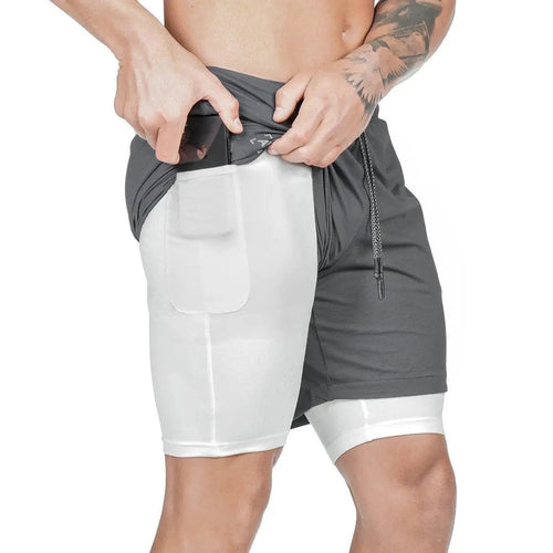Mandotos Pocket Compression Shorts in black, featuring adjustable pockets and athletic fit for active wear and support.